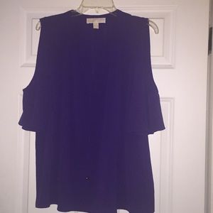 Michael Kors blouse with peek-a-boo shoulder NWOT